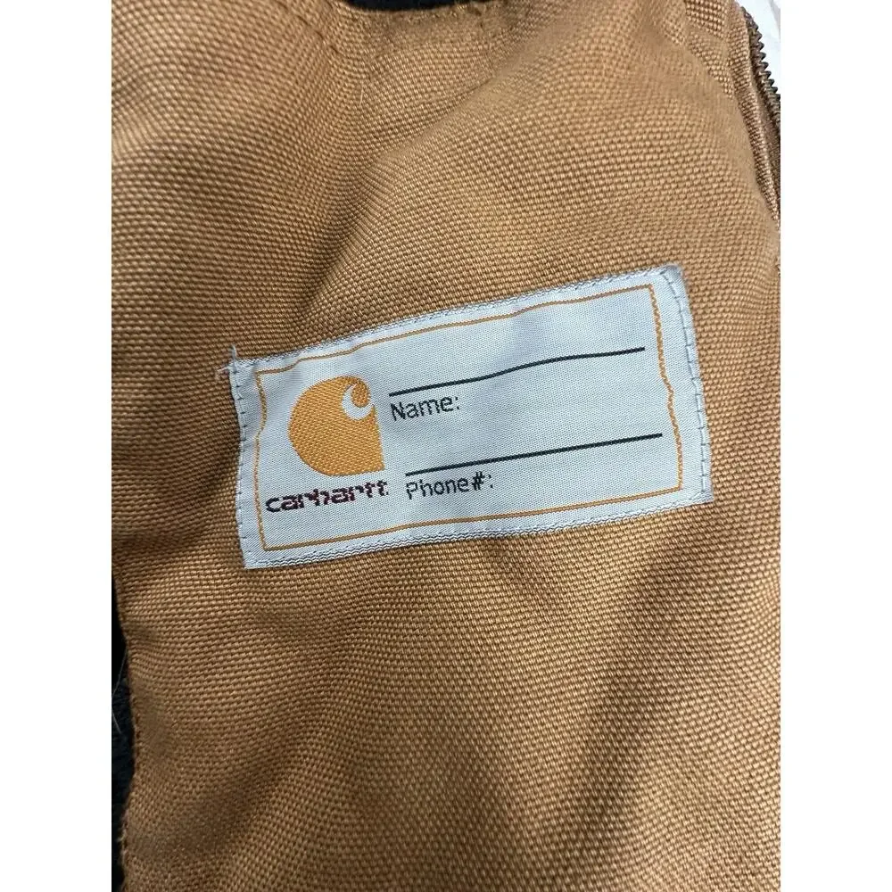 Carhartt Jacket Quilt Lined YOUTH Size M (10/12) BRN Brown Hooded